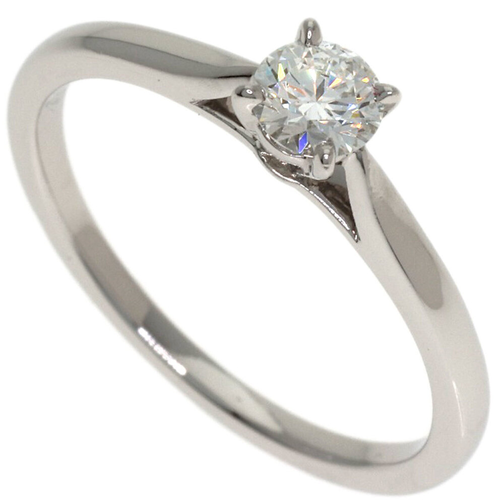 CARTIER Silver Diamond Ring #49